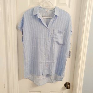 High Low Collared Top